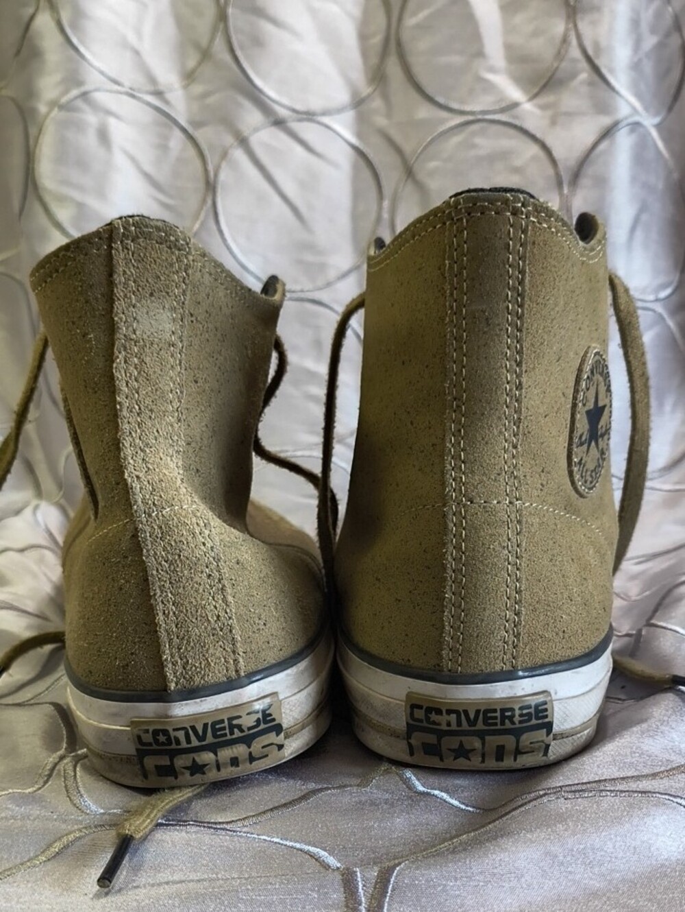 Converse Men’s High-Top Sneakers - Tan Size 11 - Picture 5 of 6